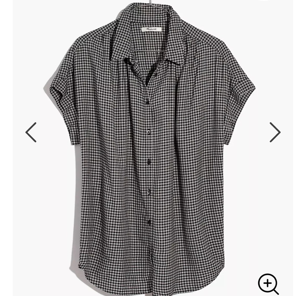 Madewell Central Top in Haden Plaid
